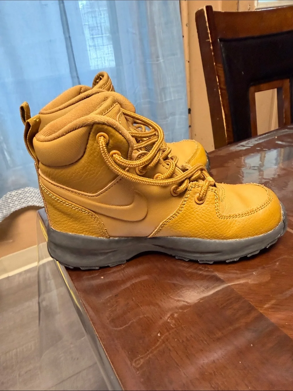Nike Kids Wheat Brown High-Top Sneakers